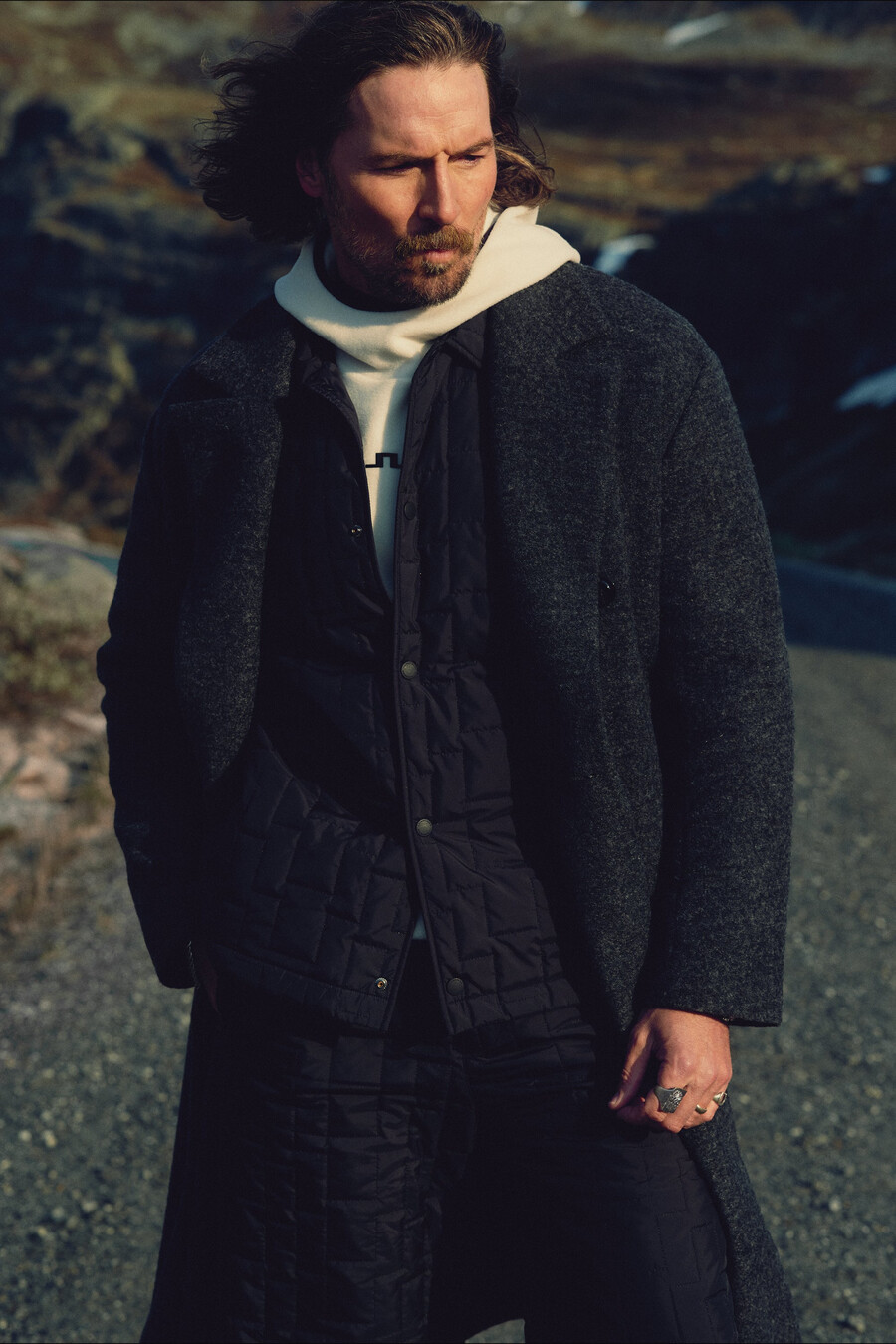 willy bonded wool coat