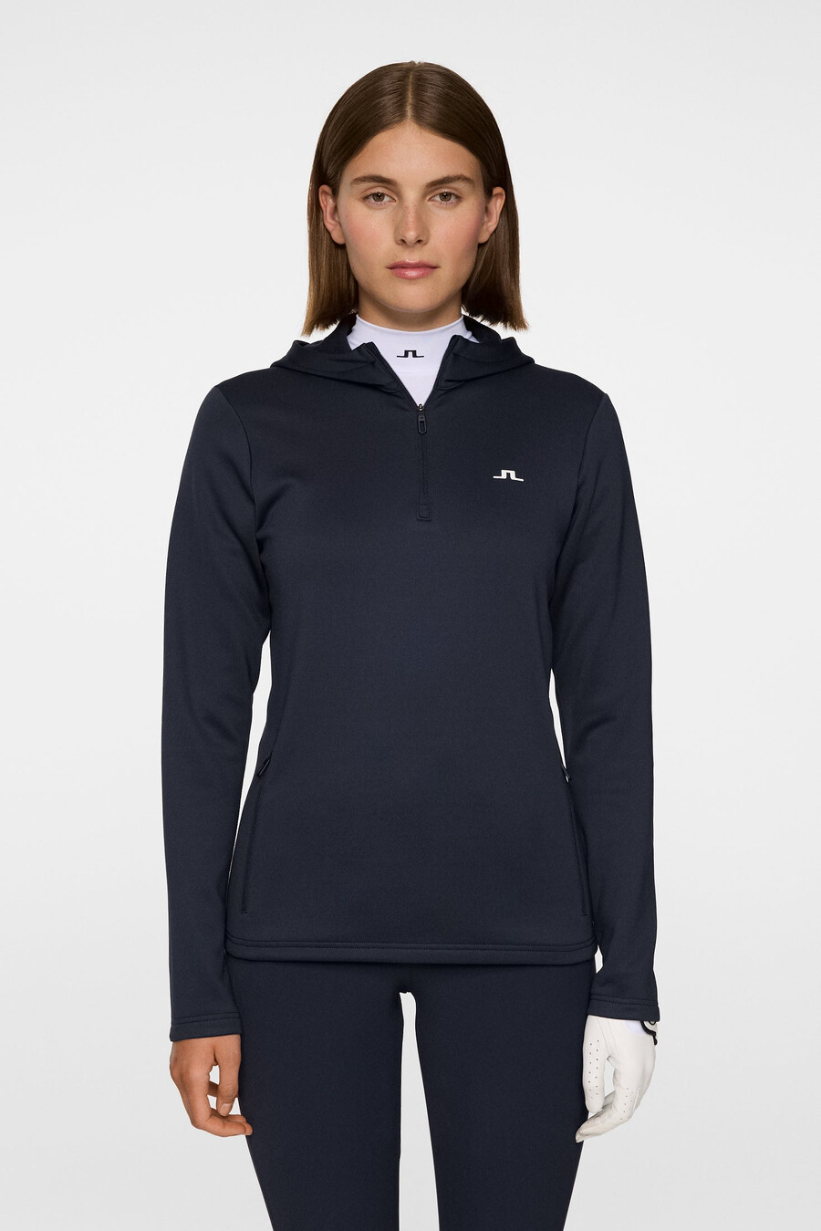 aerialle quarter zip hood