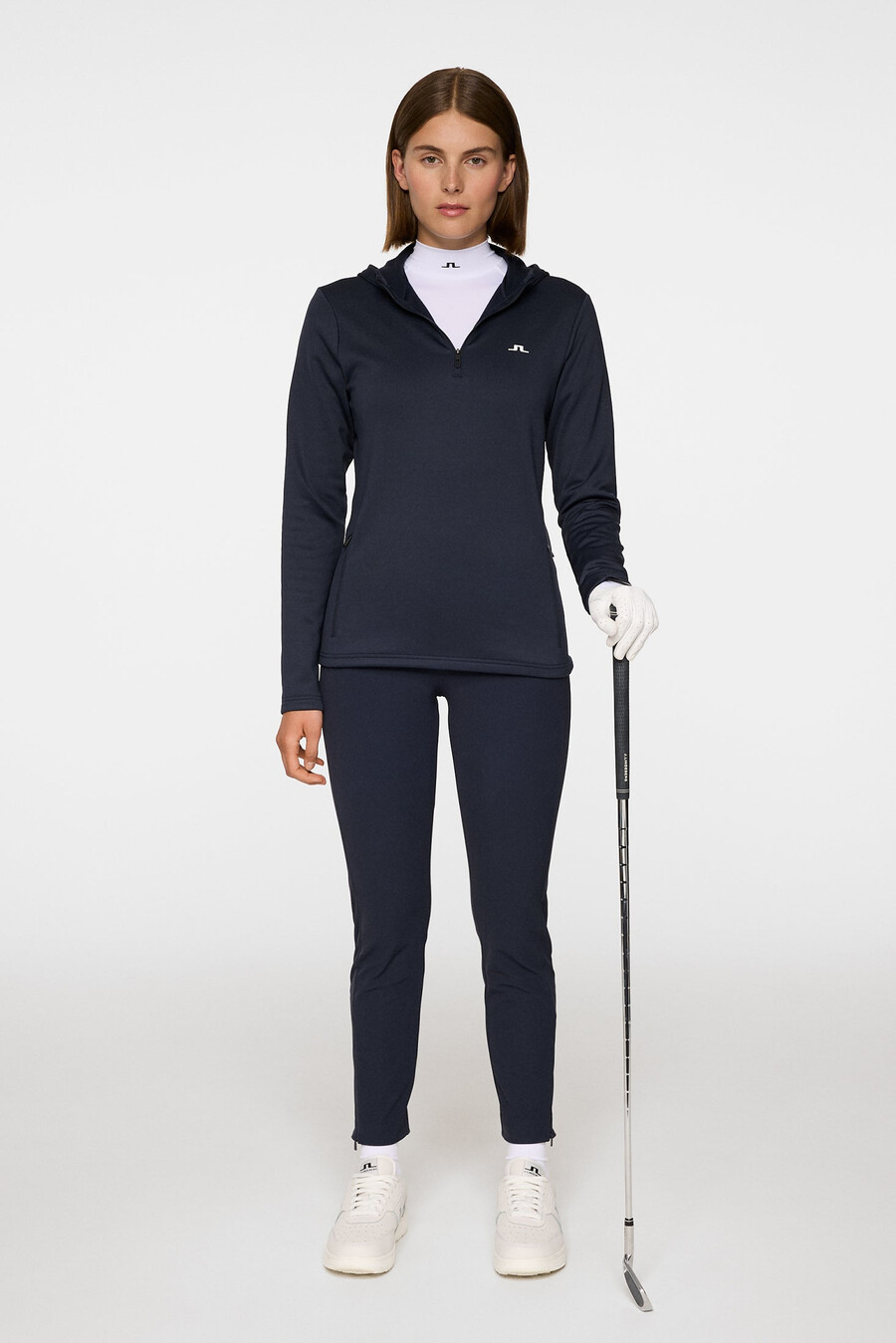 aerialle quarter zip hood