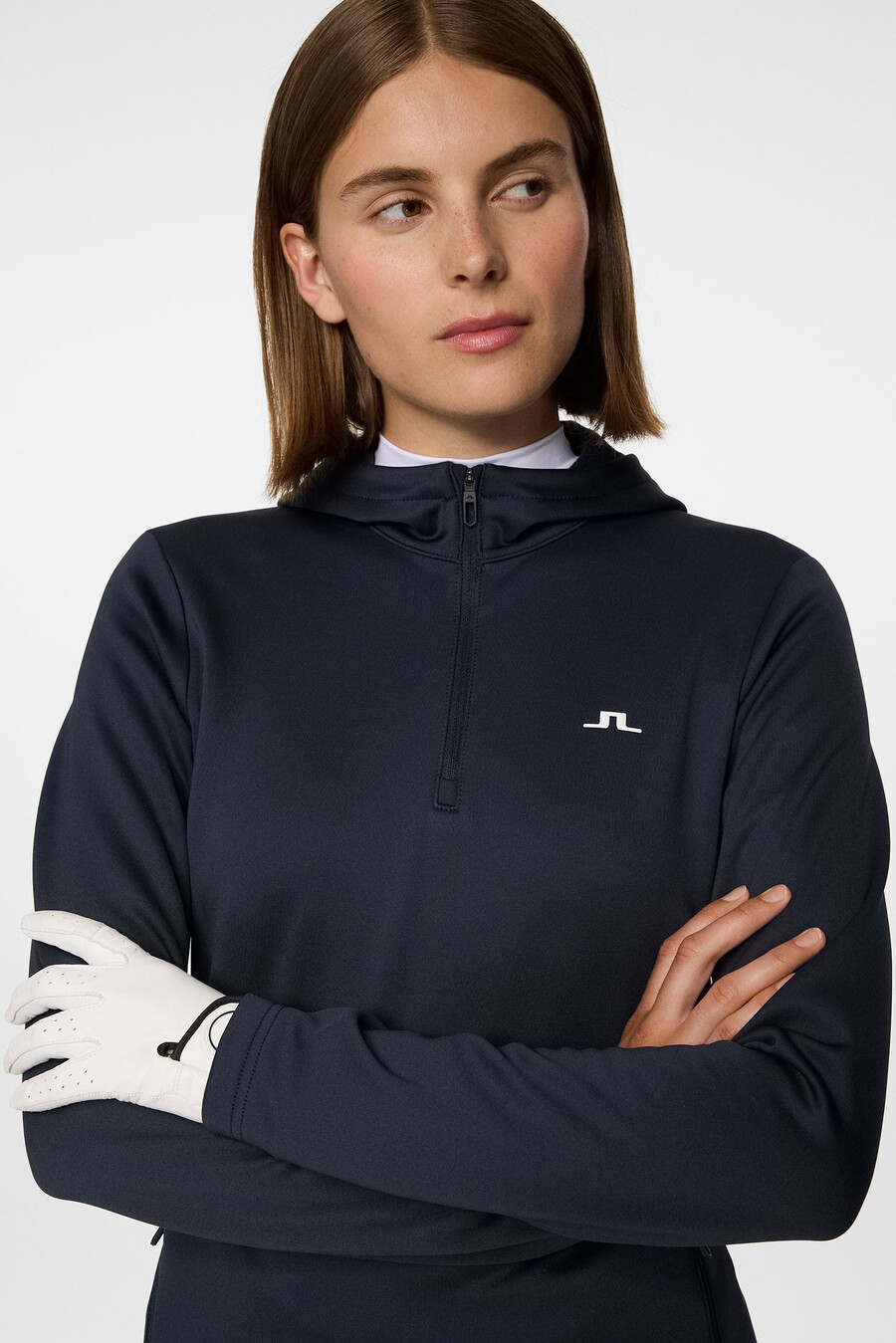 aerialle quarter zip hood