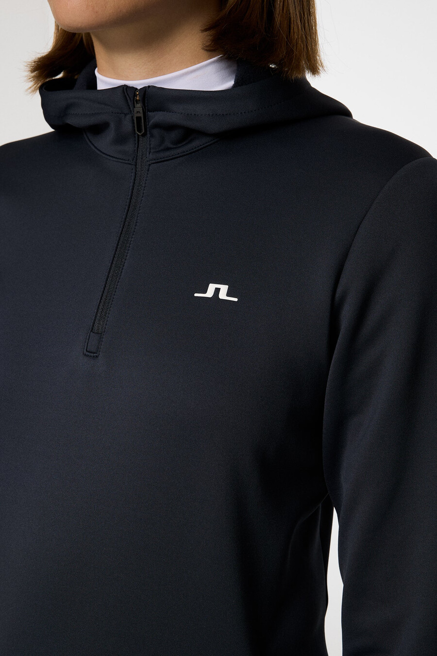 aerialle quarter zip hood