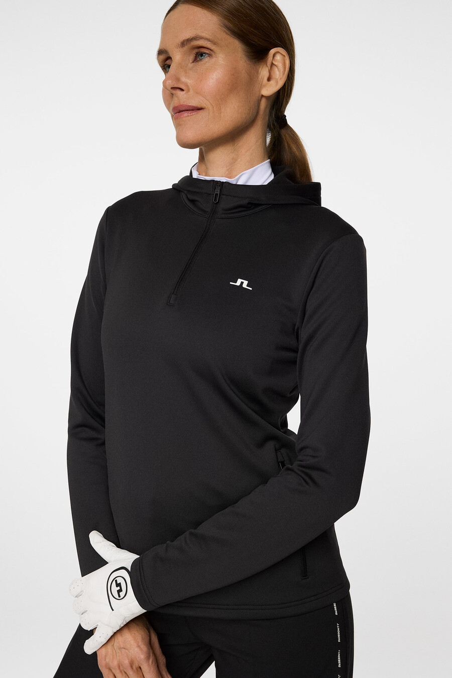 aerialle quarter zip hood