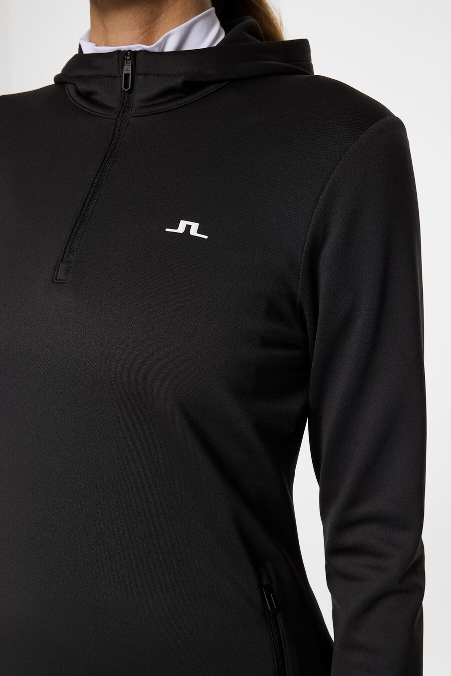 aerialle quarter zip hood