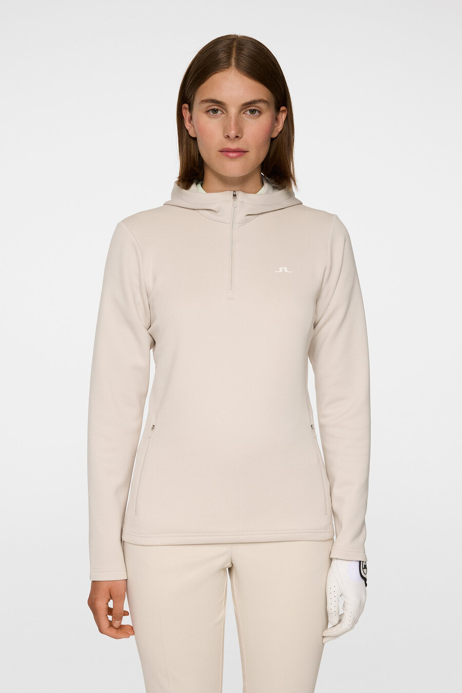 aerialle quarter zip hood