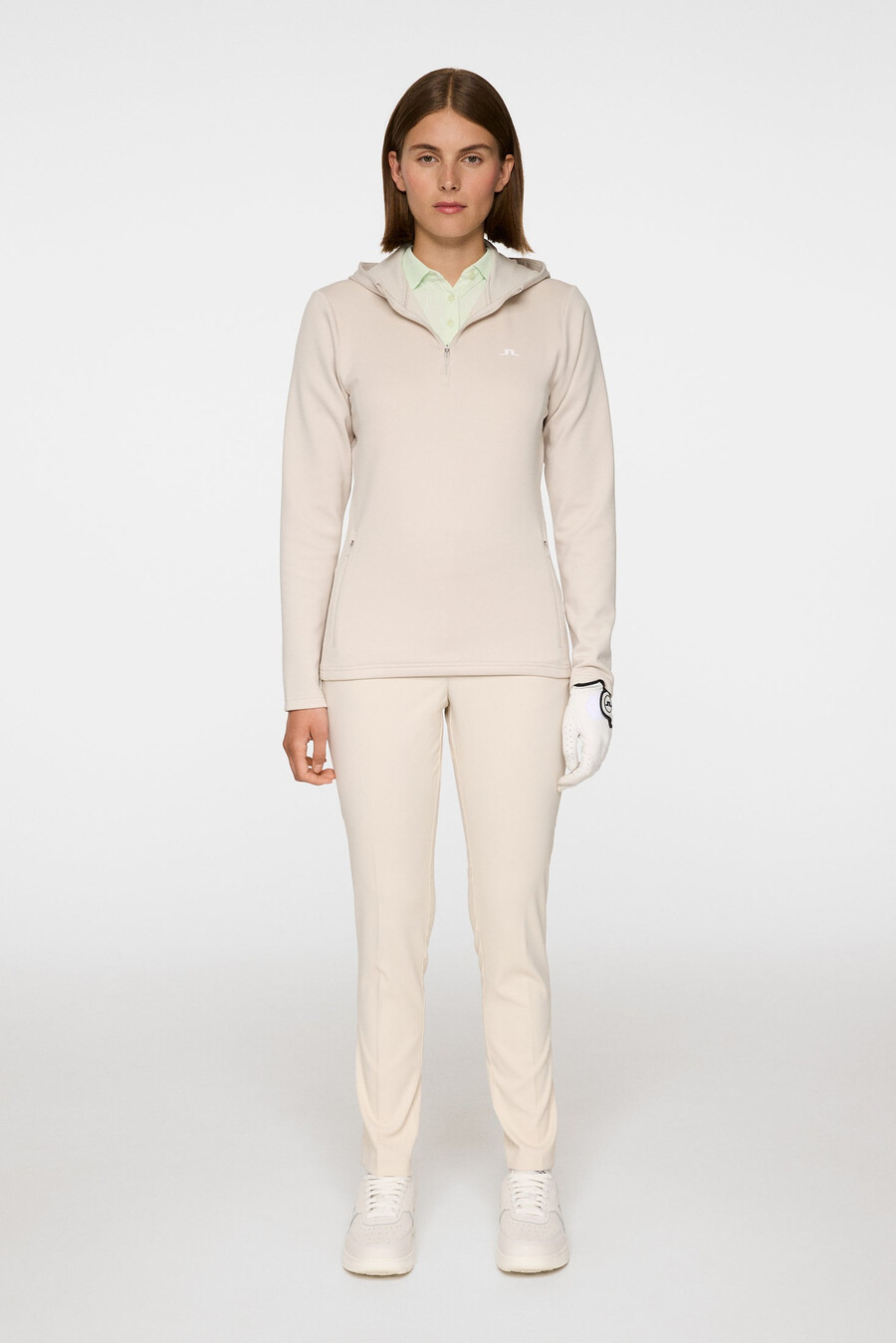aerialle quarter zip hood