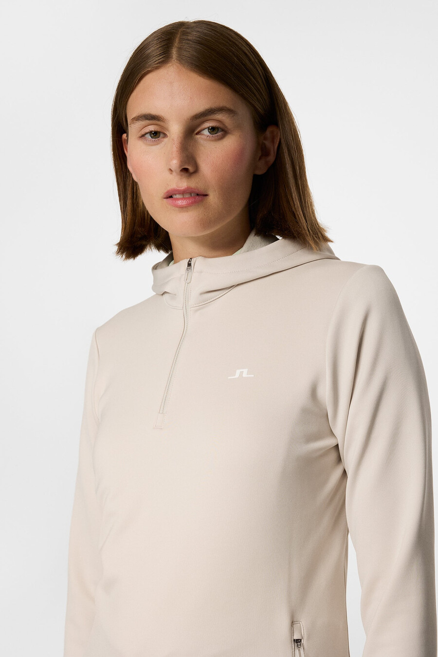 aerialle quarter zip hood