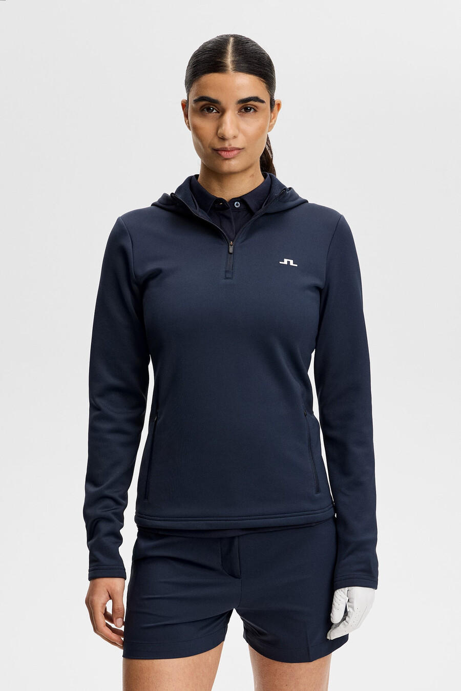 aerielle quarter zip hood