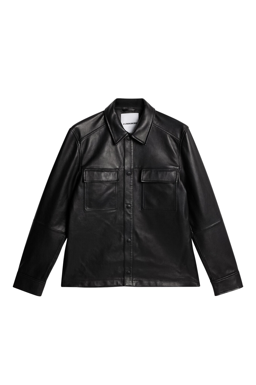 wilden lamb leather overshirt