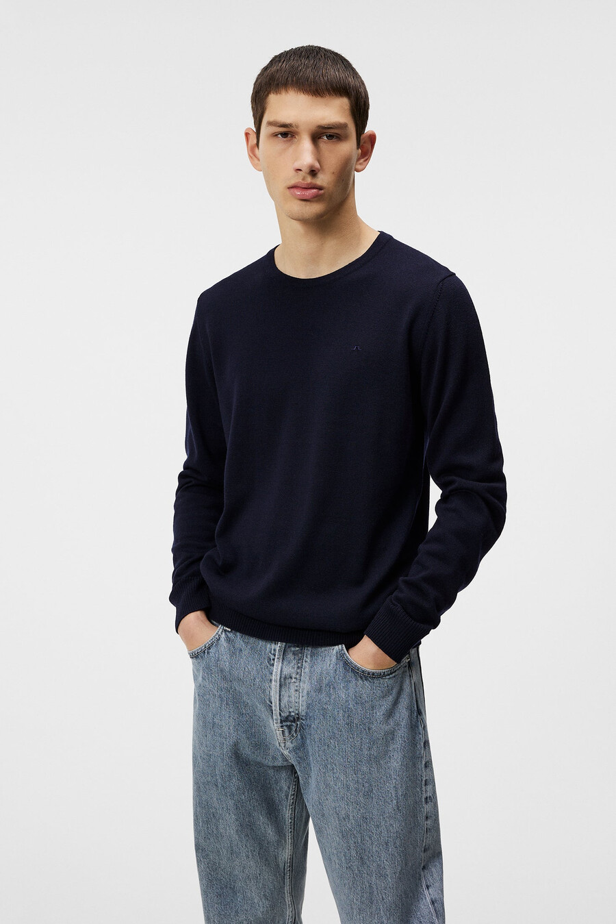 lyle merino crew neck sweater