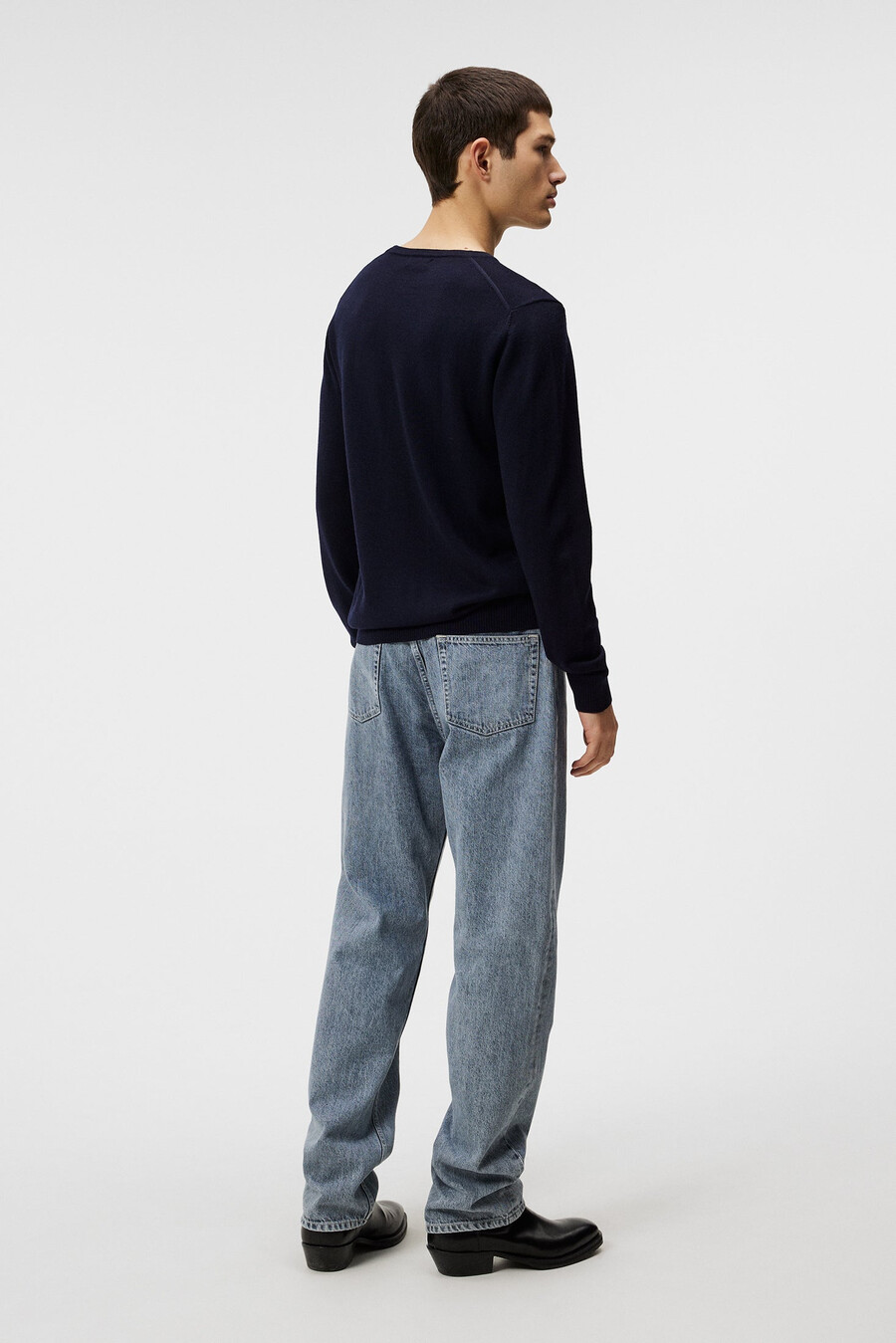 lyle merino crew neck sweater