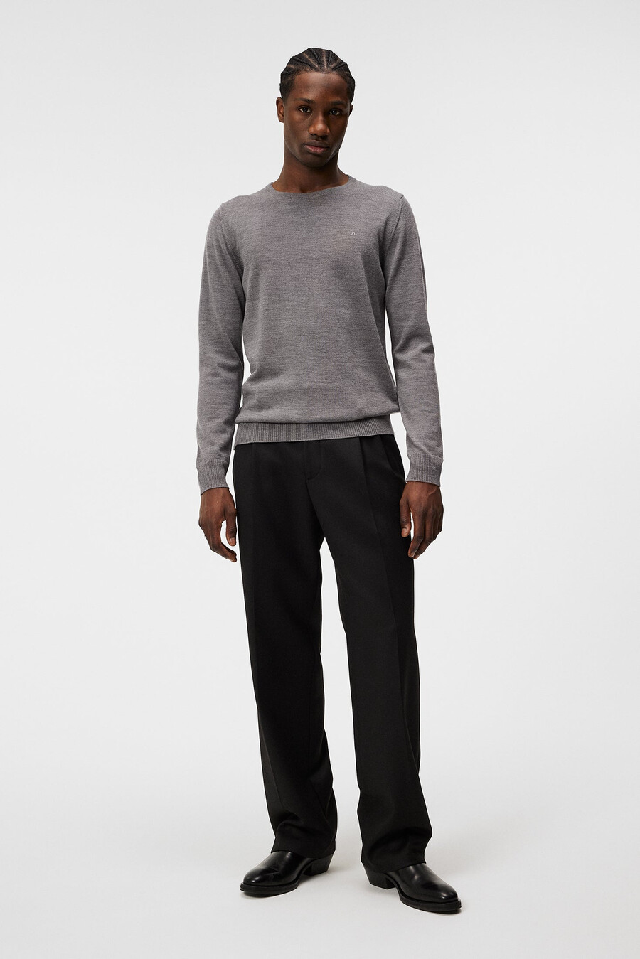 lyle merino crew neck sweater