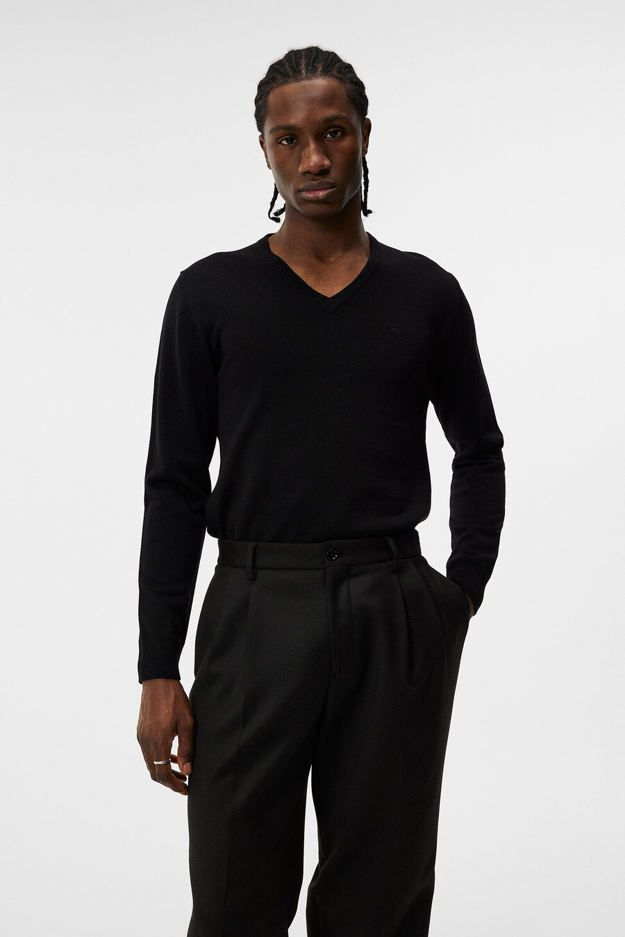 lymann merino v-neck sweater