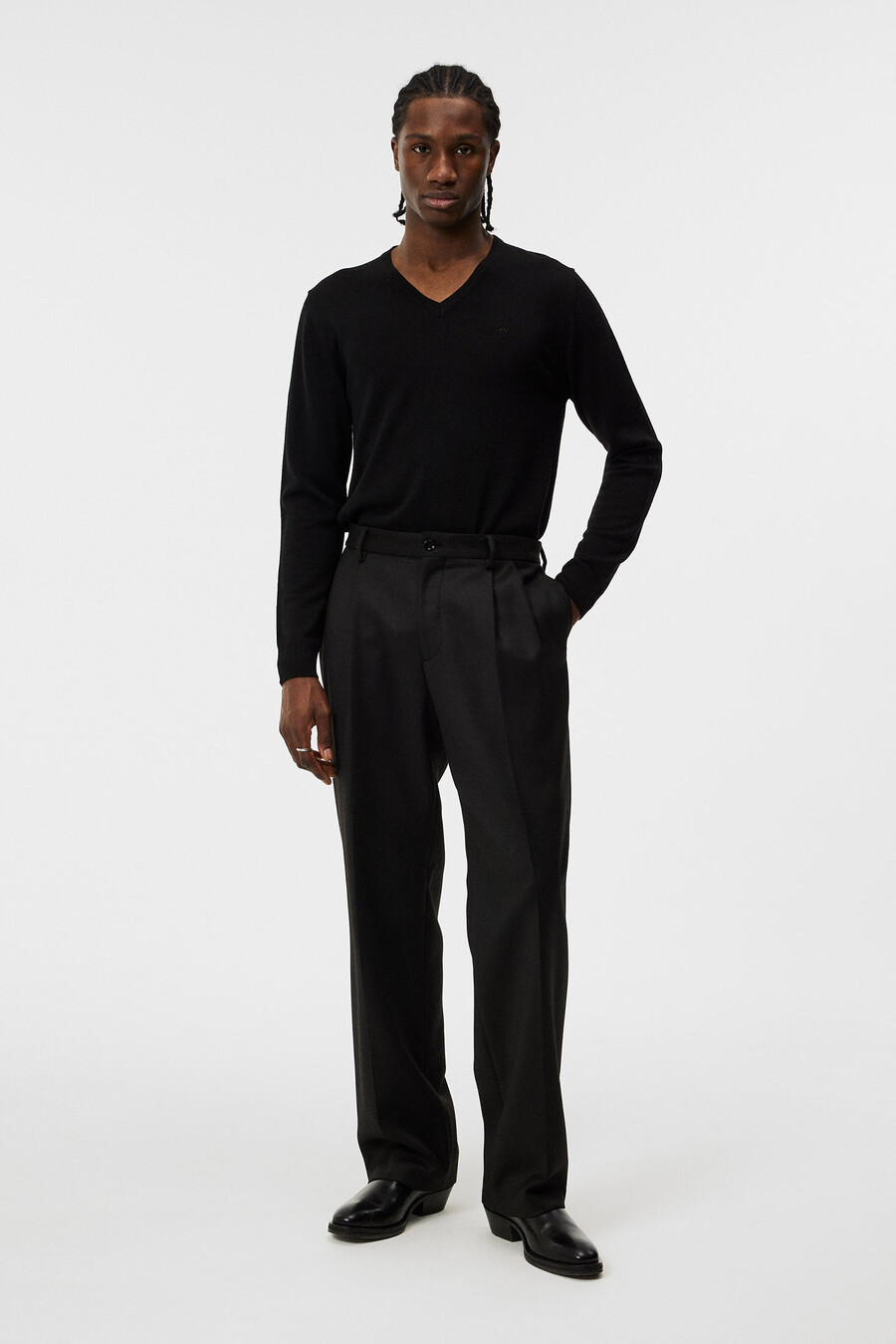 lymann merino v-neck sweater