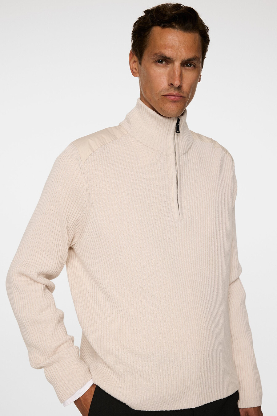 martin knitted hybrid jacket