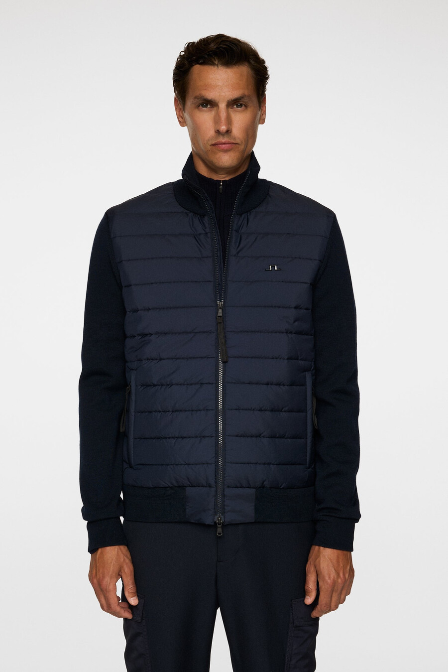 bodie knitted hybrid jacket