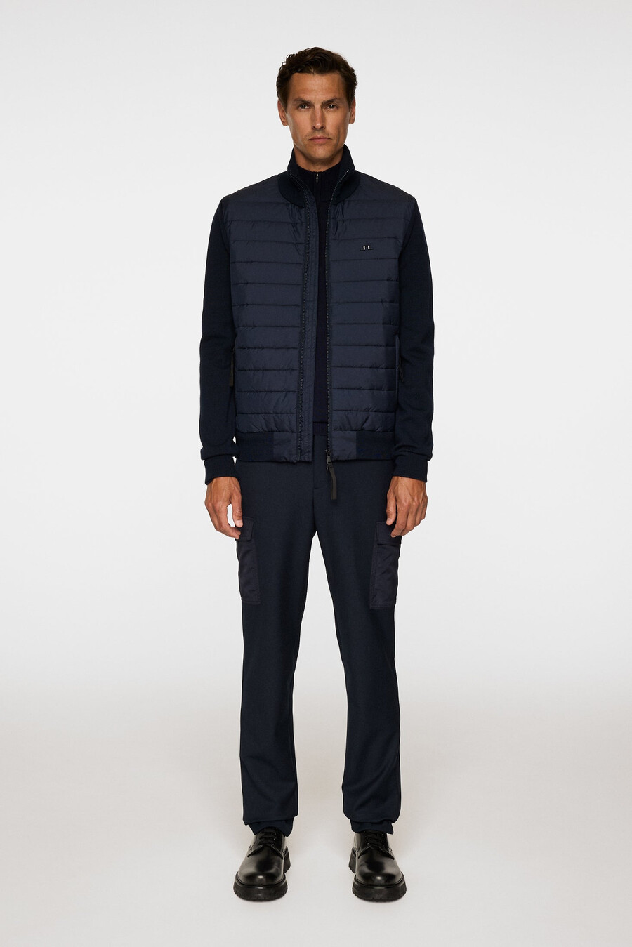 bodie knitted hybrid jacket