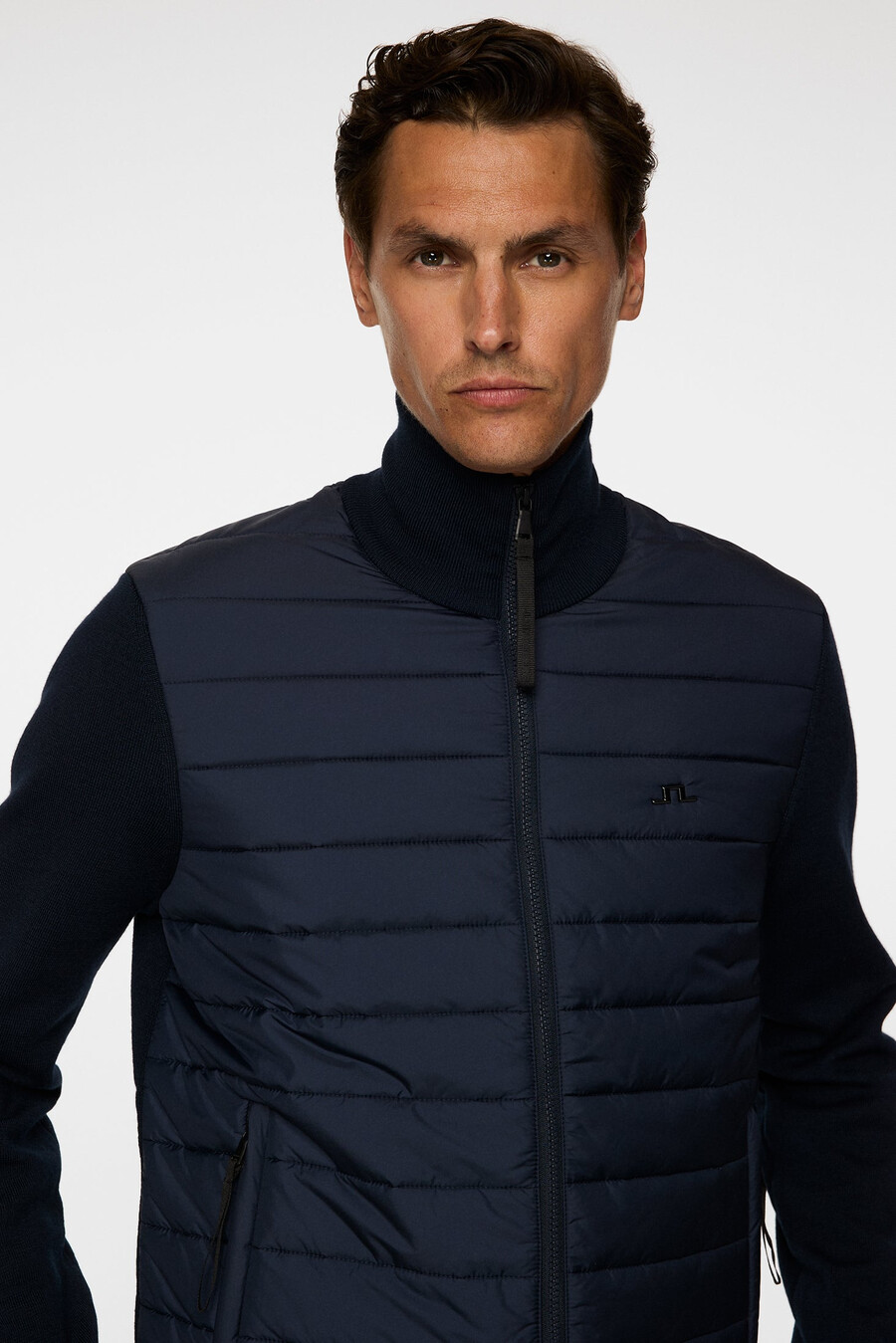 bodie knitted hybrid jacket