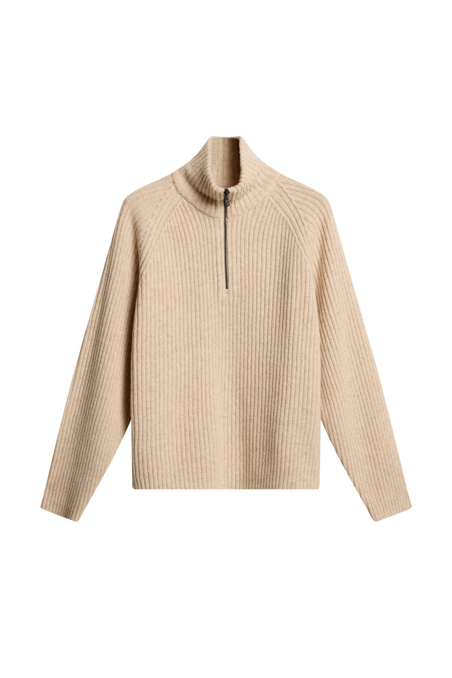 victor zip wool sweater