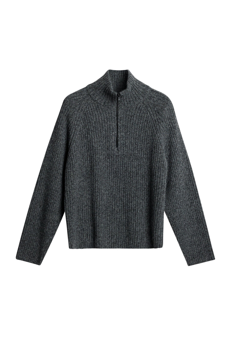 victor zip wool sweater