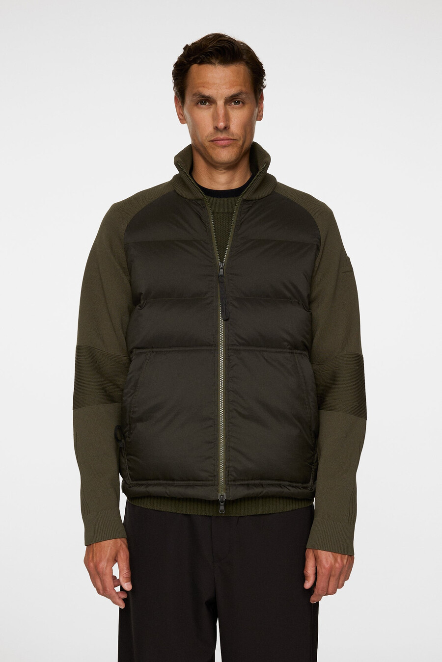 dome knit hybrid jacket