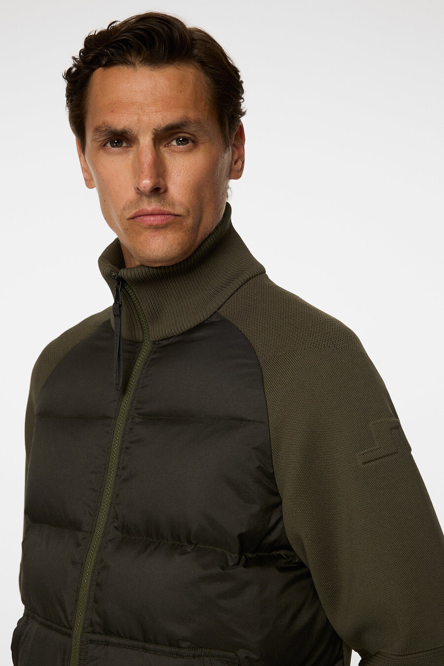 dome knit hybrid jacket