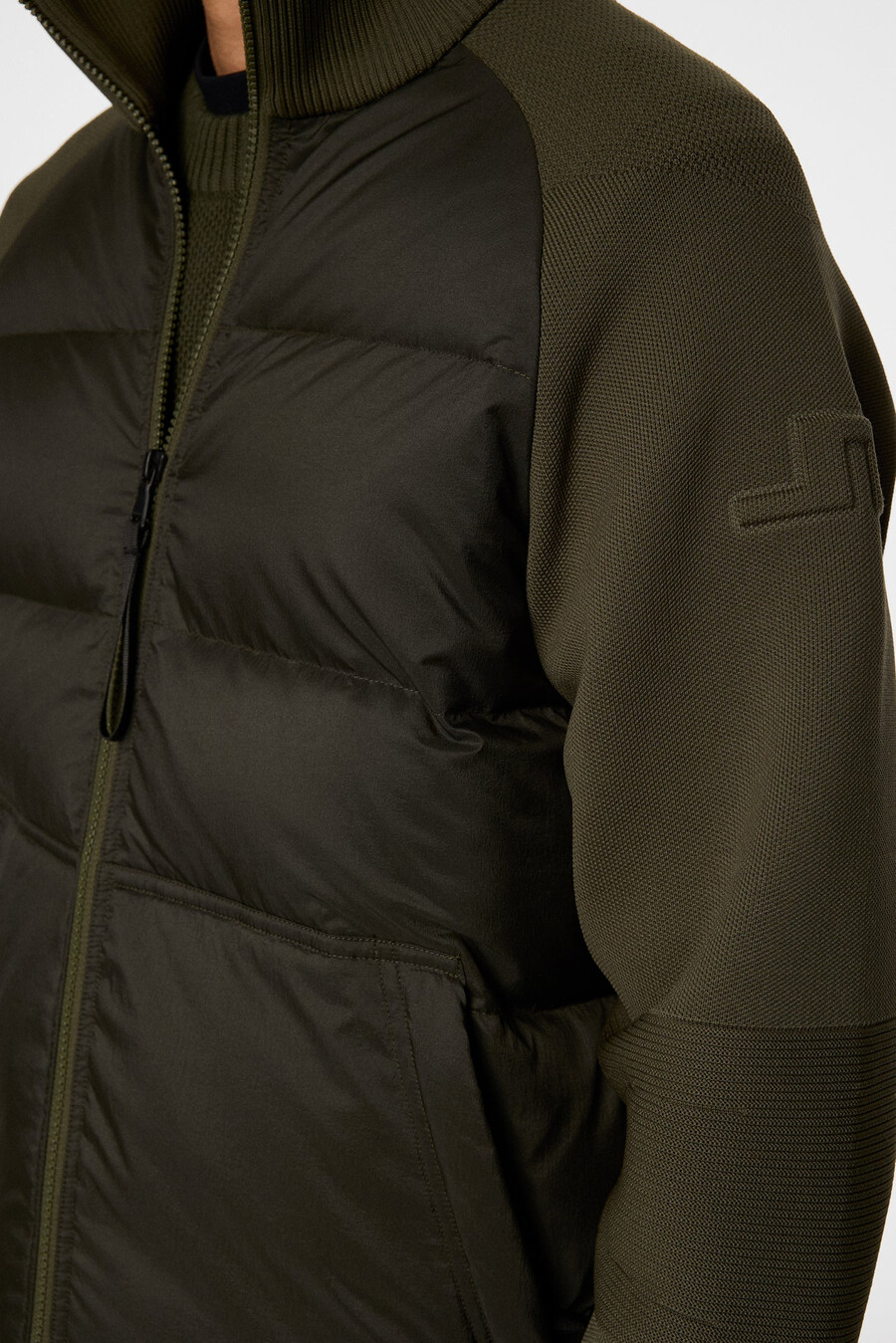 dome knit hybrid jacket