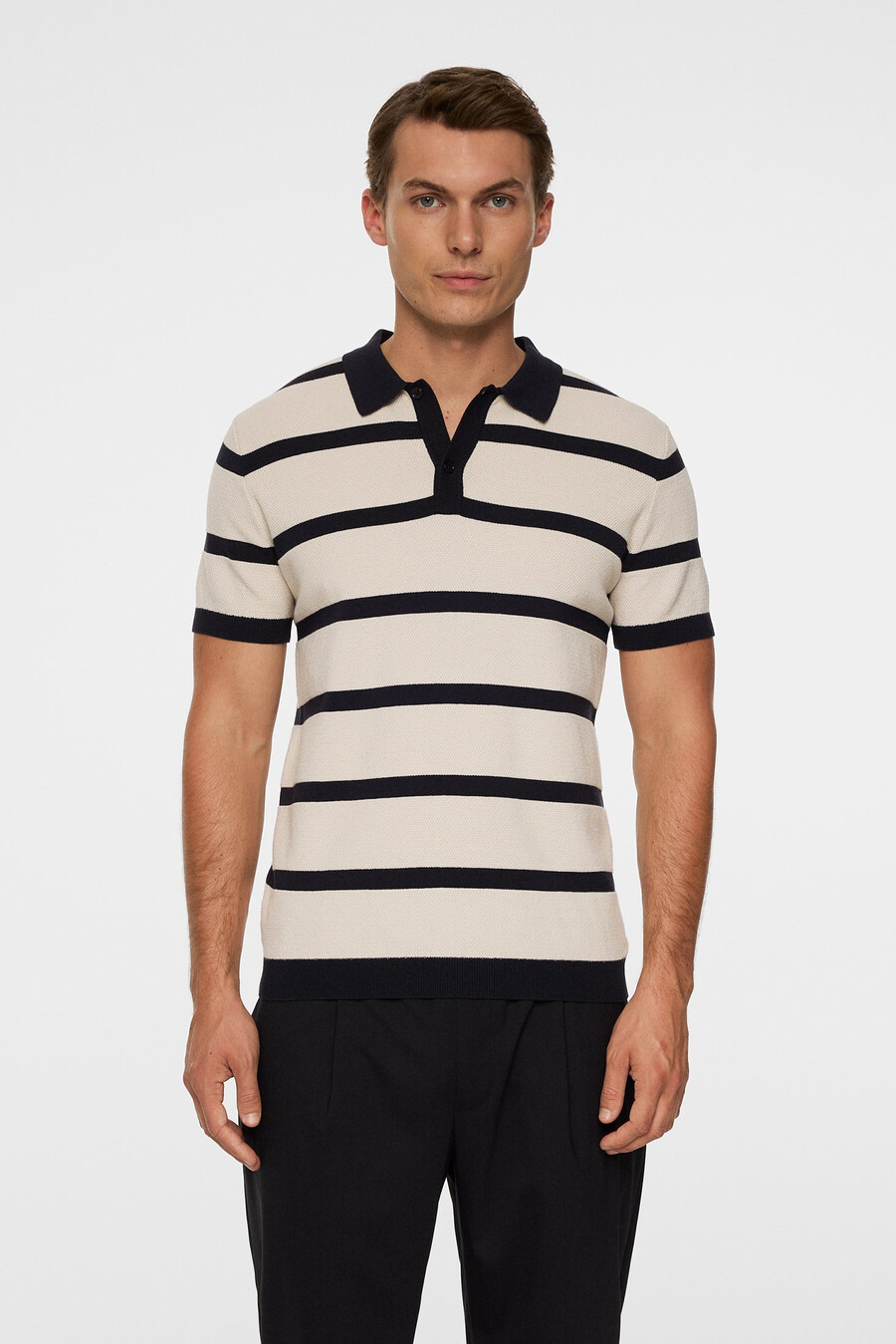 reve short sleeve stripe polo