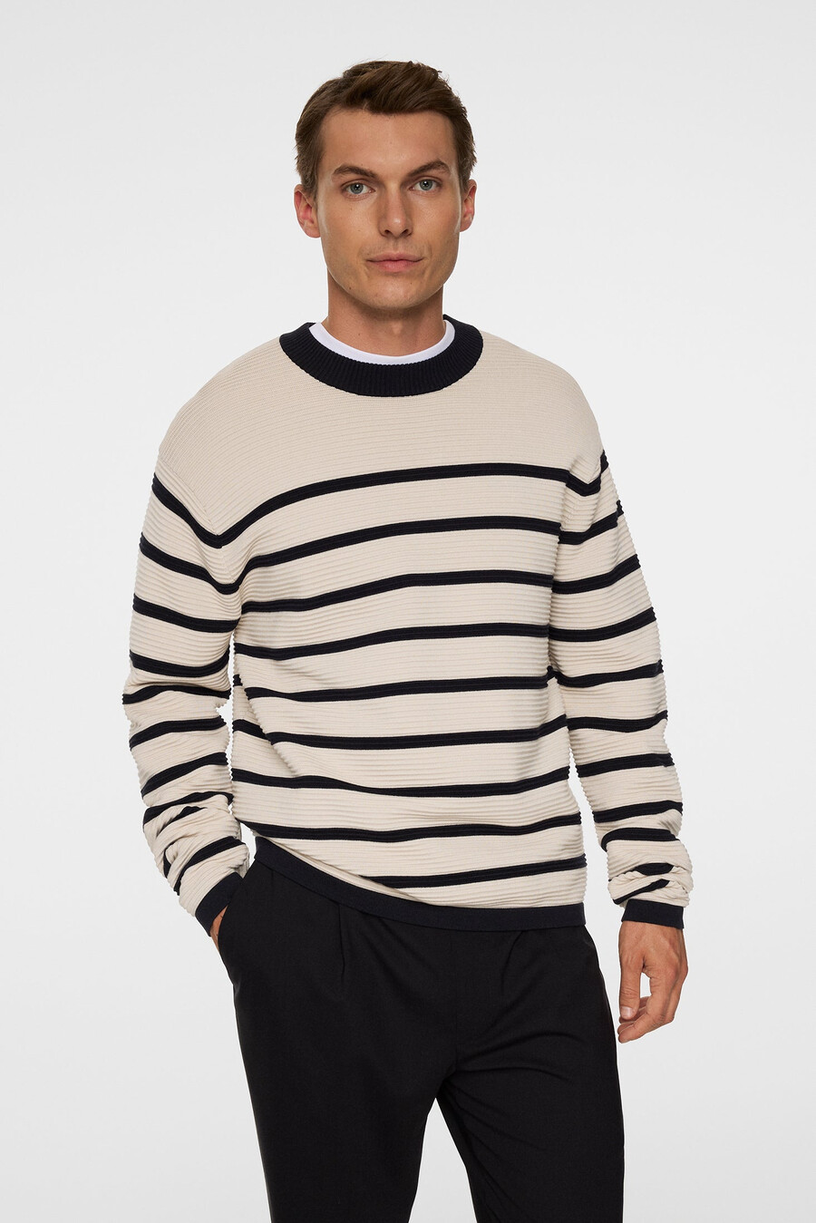 sawyer stripe crew neck