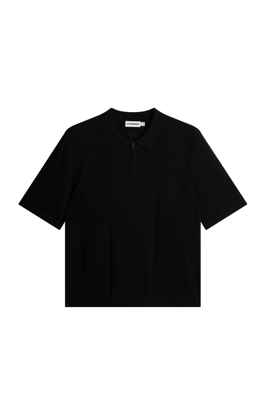 remy structure zip knit polo