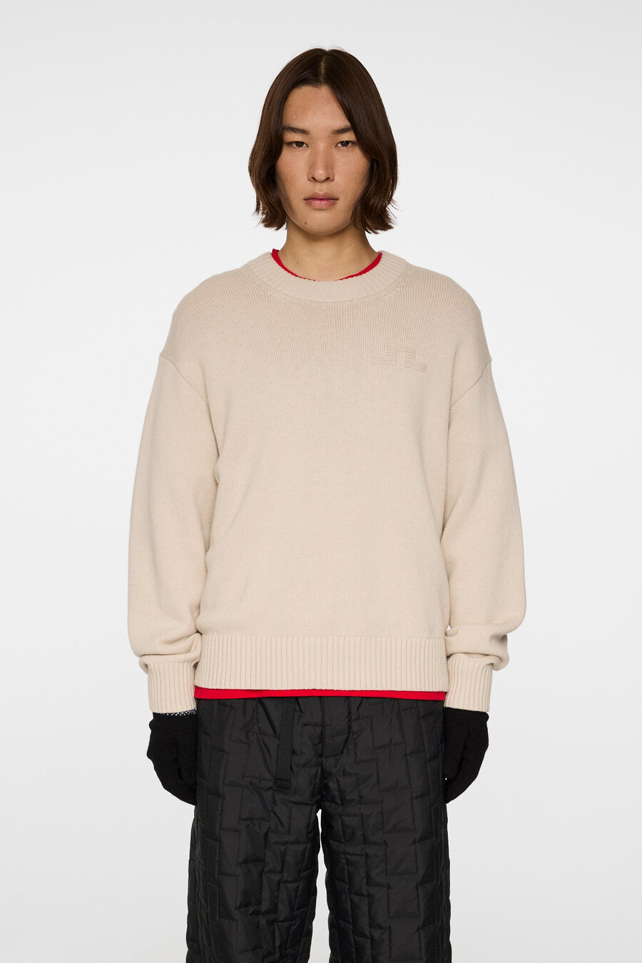 eddy cotton wool crew neck