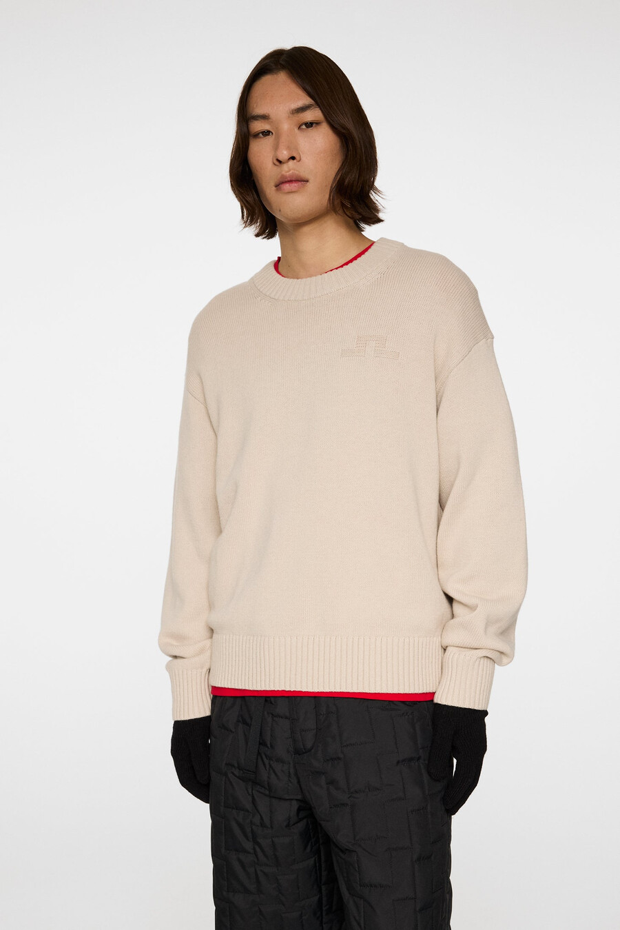 eddy cotton wool crew neck