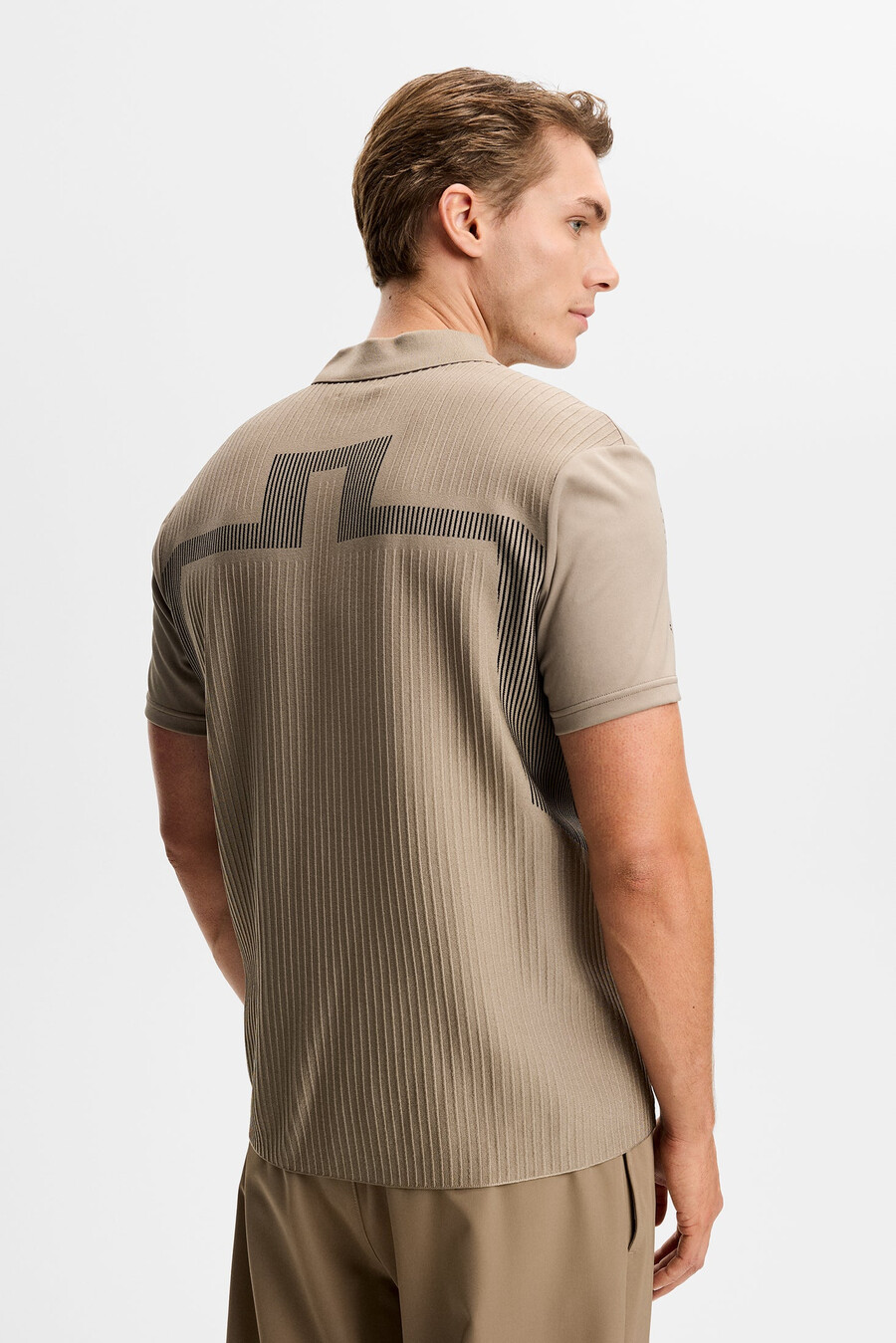neri hybrid knit polo shirt