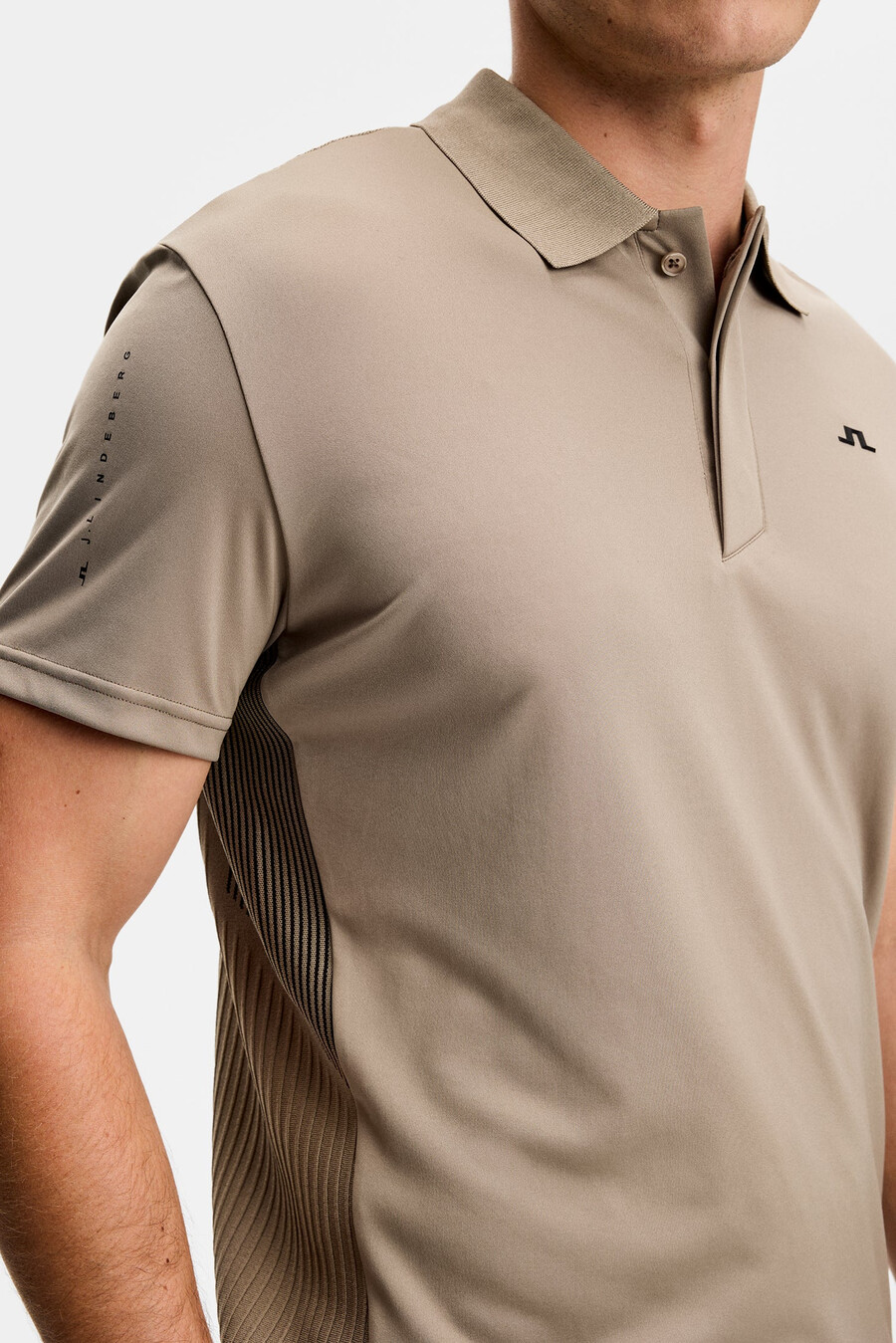 neri hybrid knit polo shirt