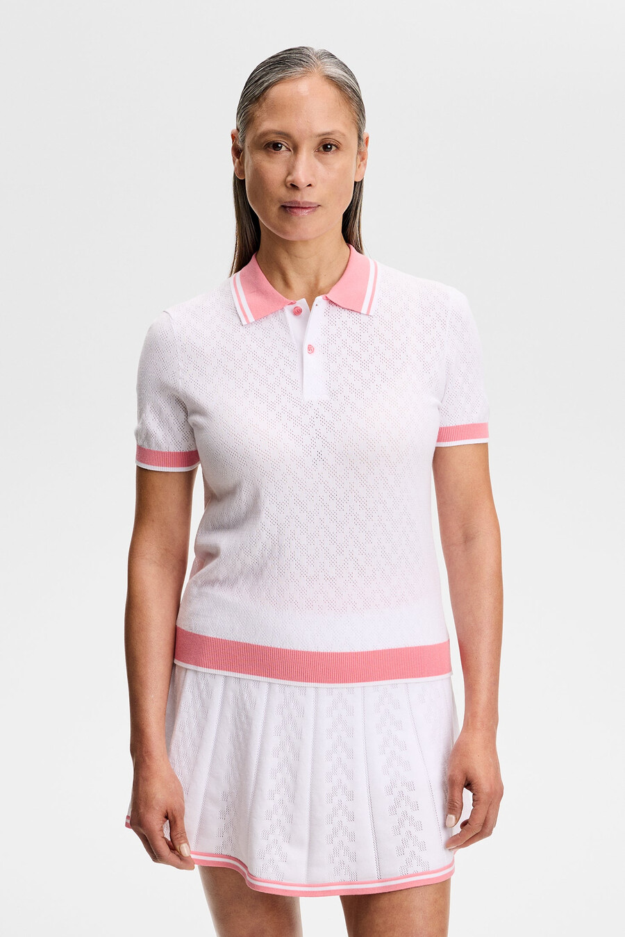 polly pointelle polo