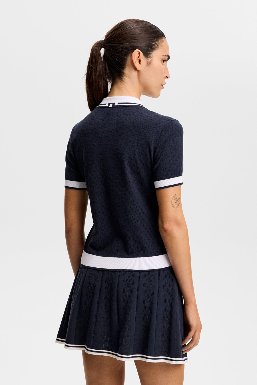 polly pointelle polo