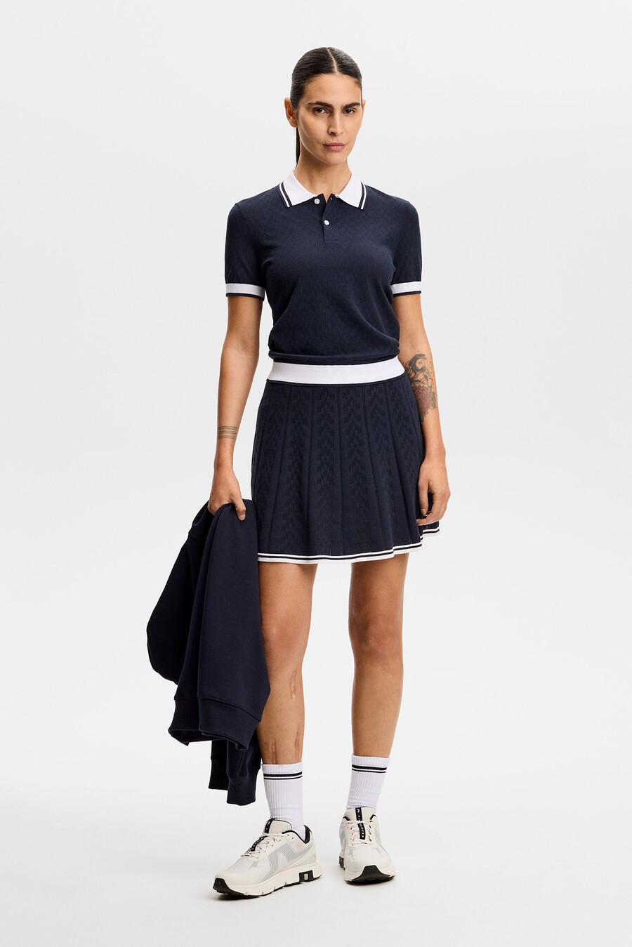 polly pointelle polo