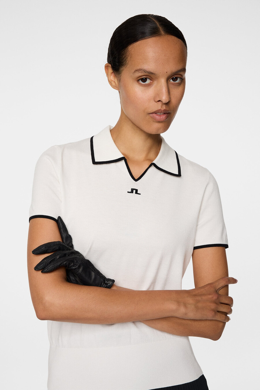 malva knitted polo shirt