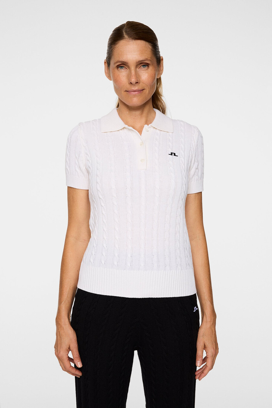 kinsley cable knit wool shirt