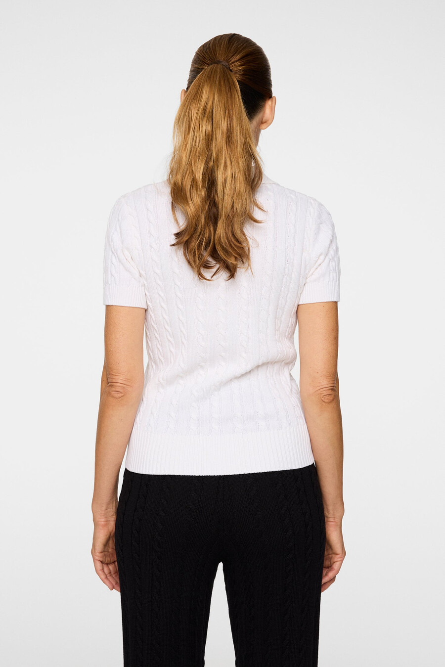 kinsley cable knit wool shirt