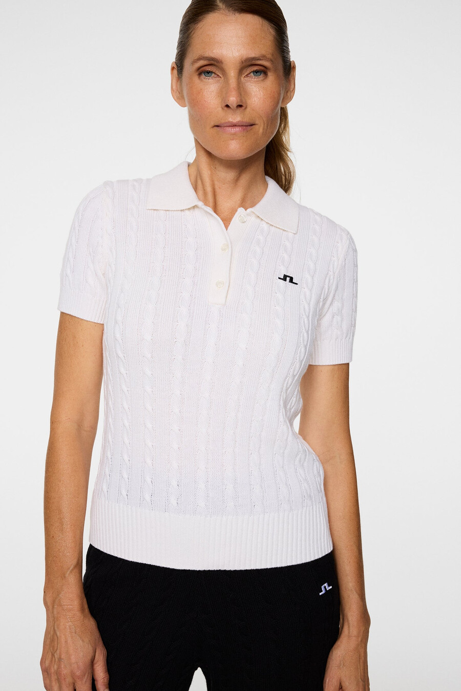 kinsley cable knit wool shirt