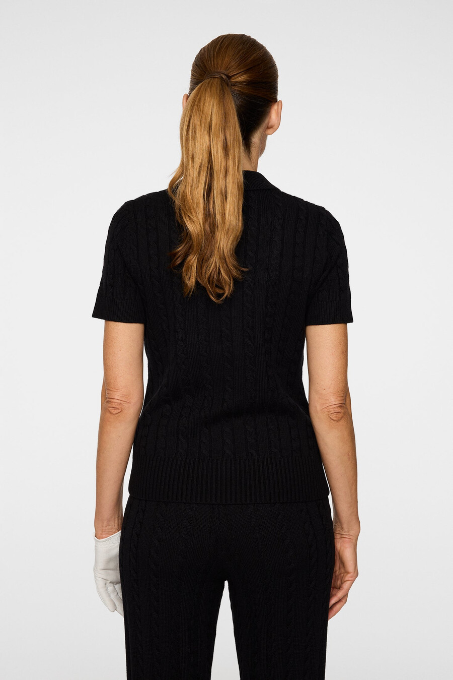 kinsley cable knit wool shirt