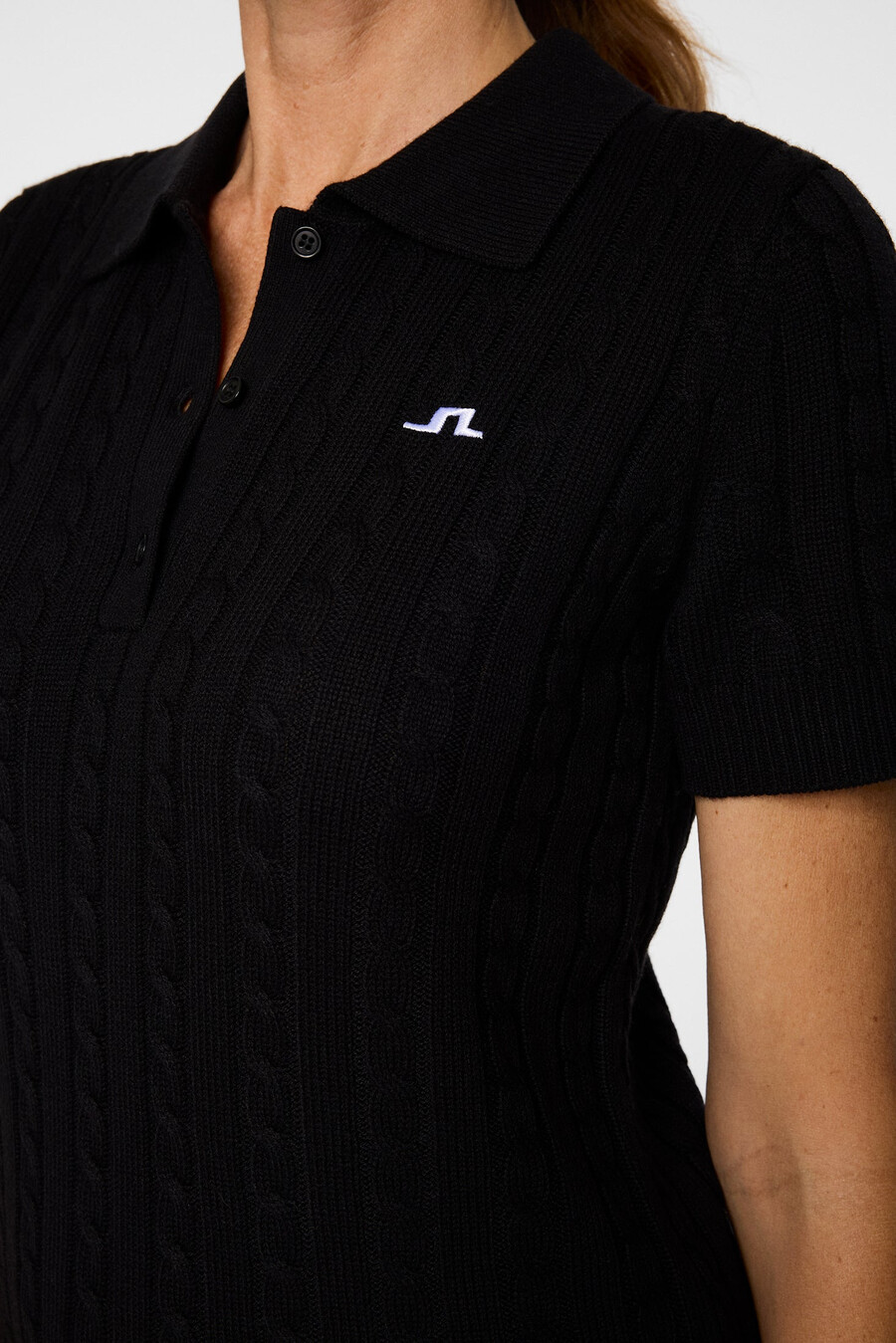 kinsley cable knit wool shirt