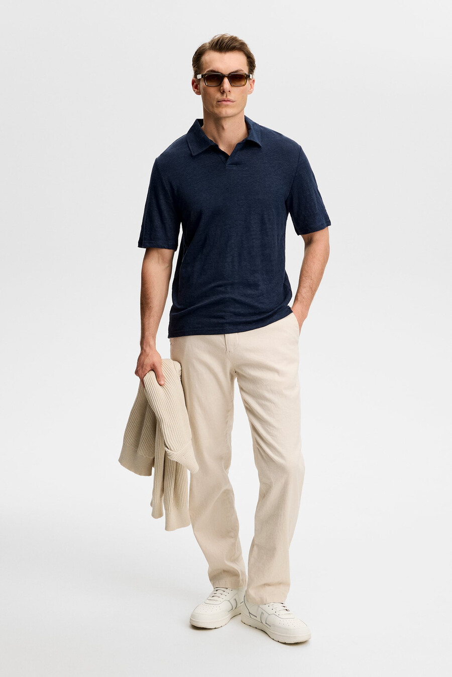 roy linen polo