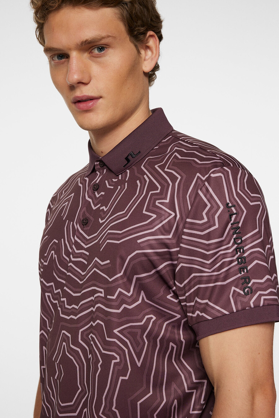 tour tech print polo