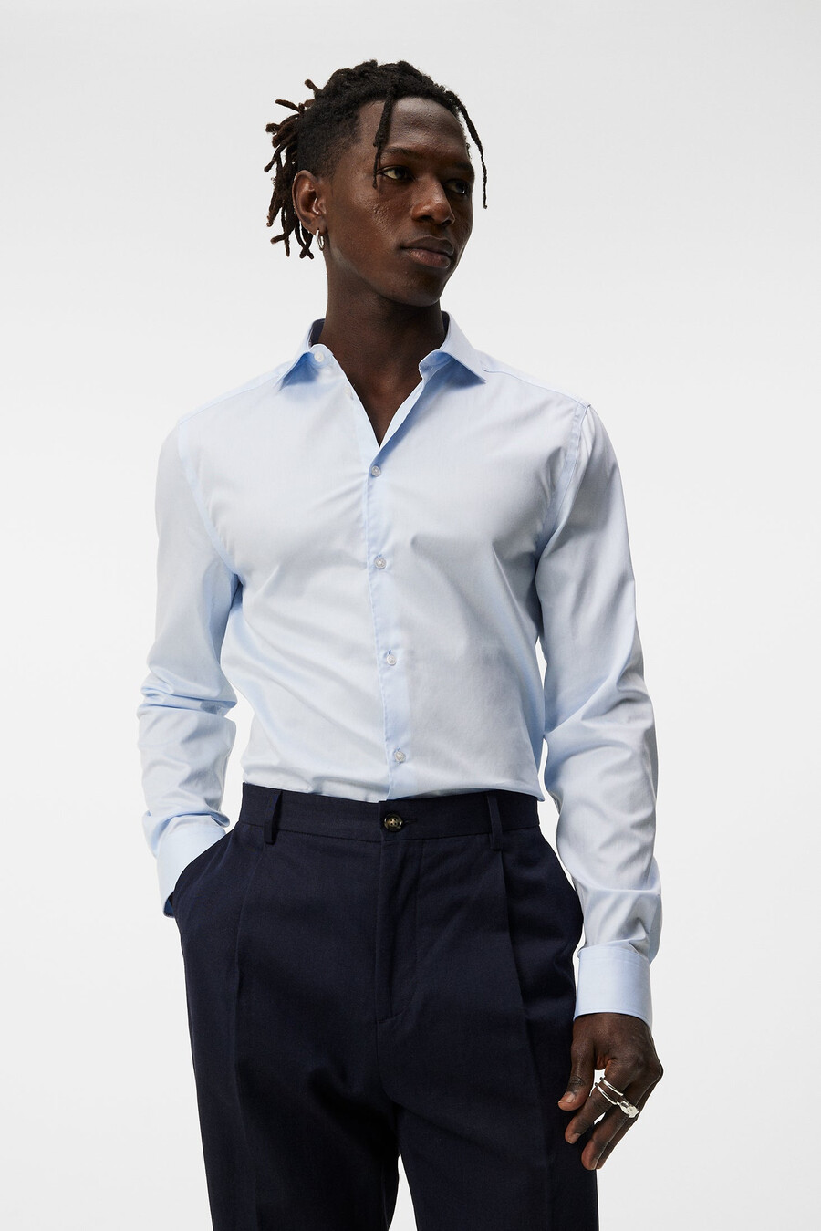 non-iron twill superslim shirt