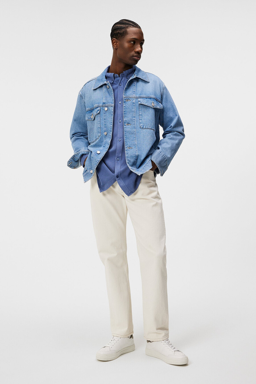 reg ls structure tencel shirt