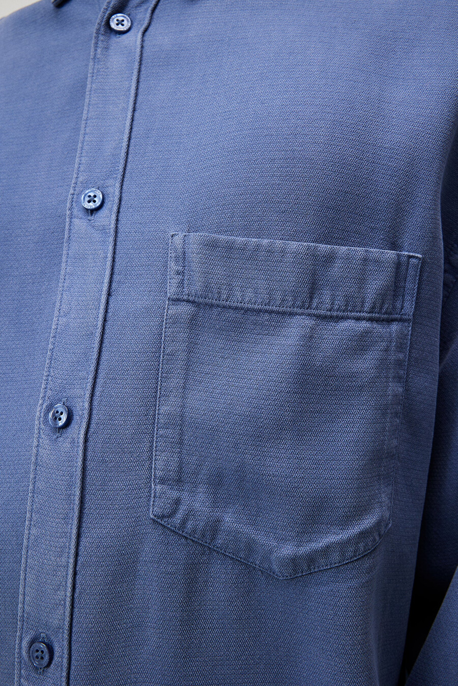 reg ls structure tencel shirt