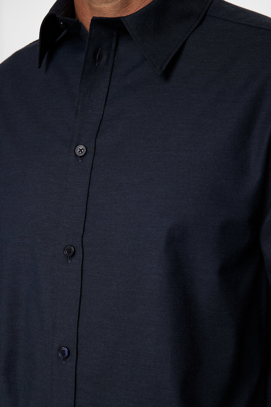 slim light flannel shirt