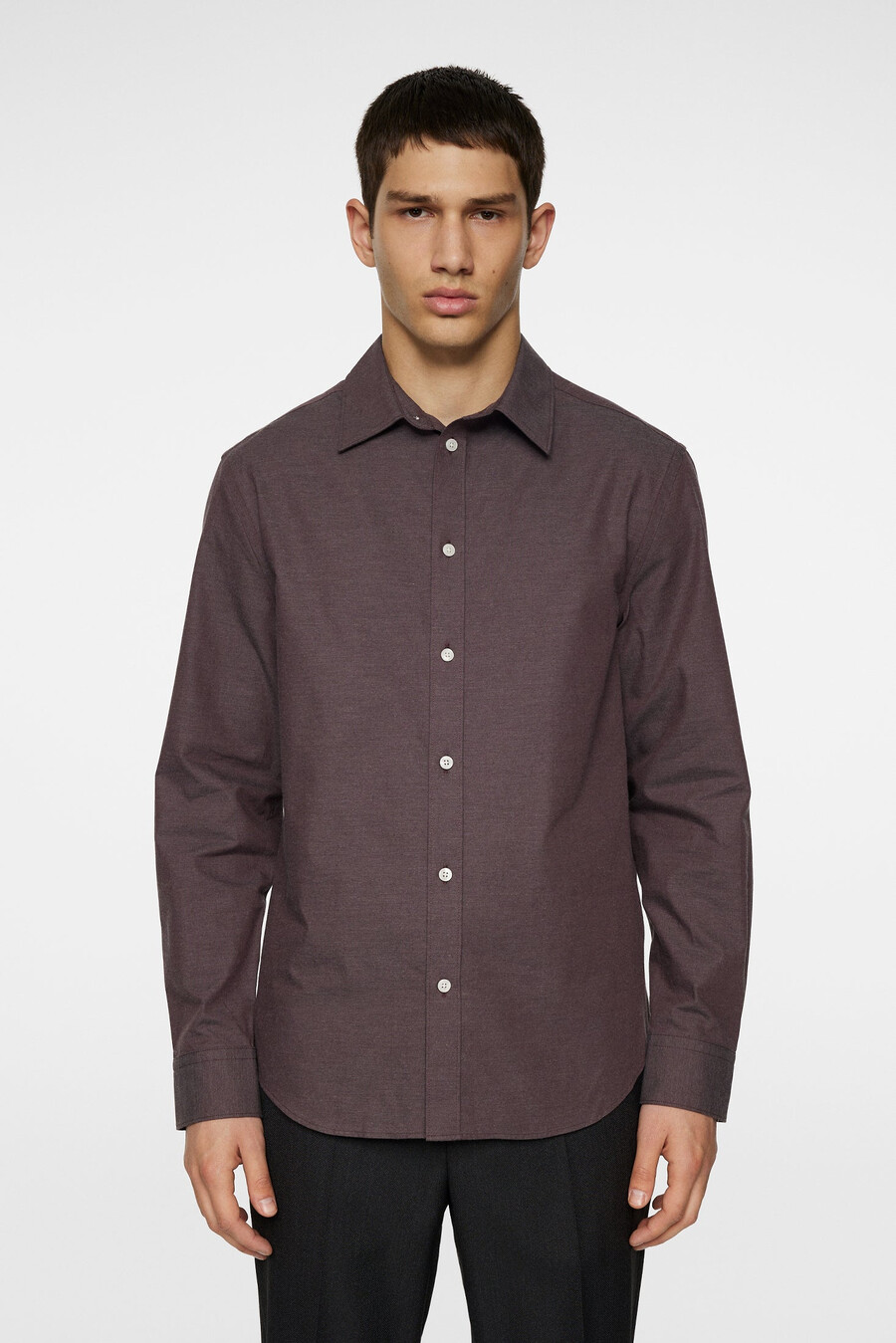 slim light flannel shirt