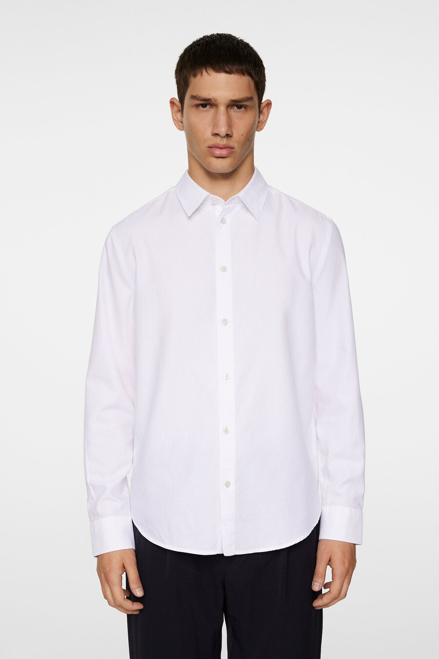 slim ls cotton tencel shirt